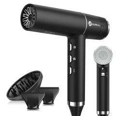 Slopehill hair dryer with brushless motor for smooth, fast drying.