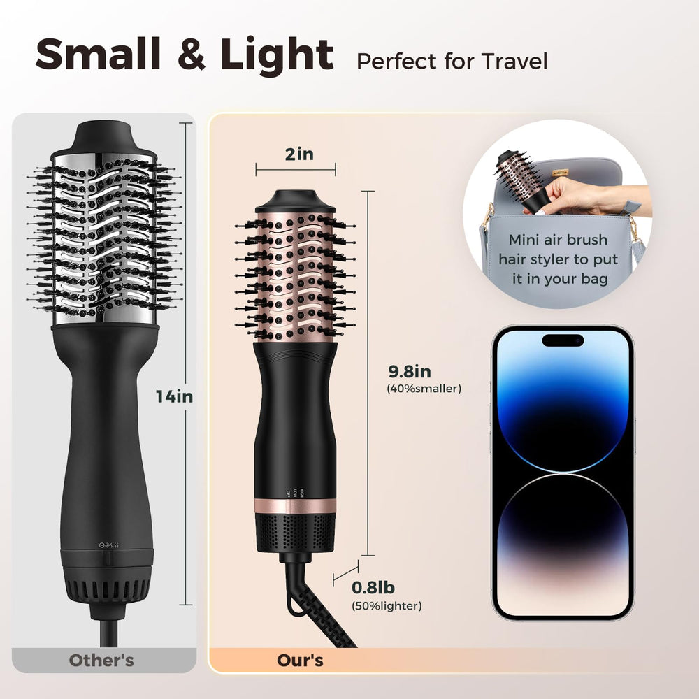 Slopehill lightweight mini dryer with oval barrel designed for one-handed styling