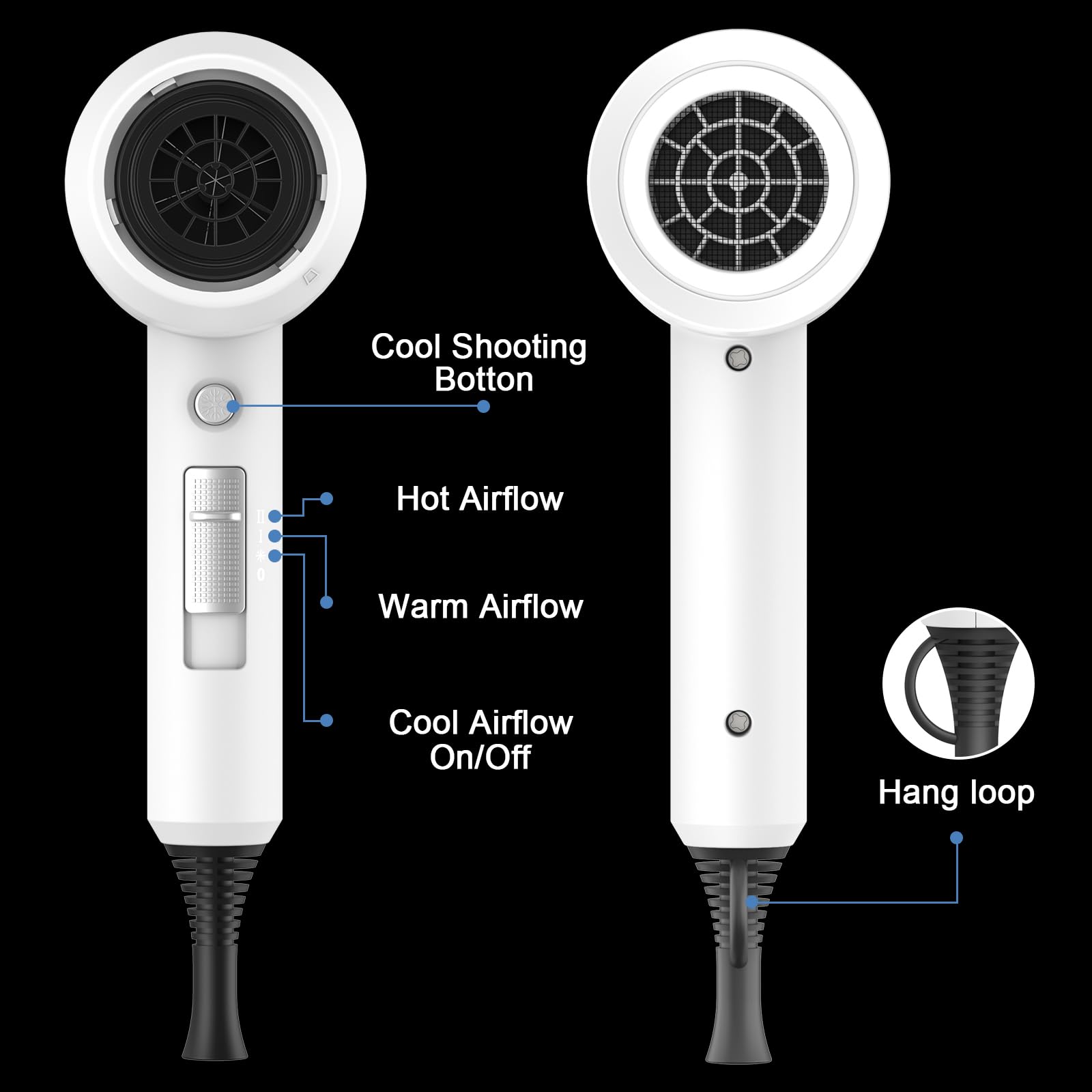 Slopehill diffuser attachment on the dryer promotes defined curls with even airflow
