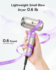slopehill travel dual voltage hair dryer motor-110000rpm highlights powerful air for quick drying
