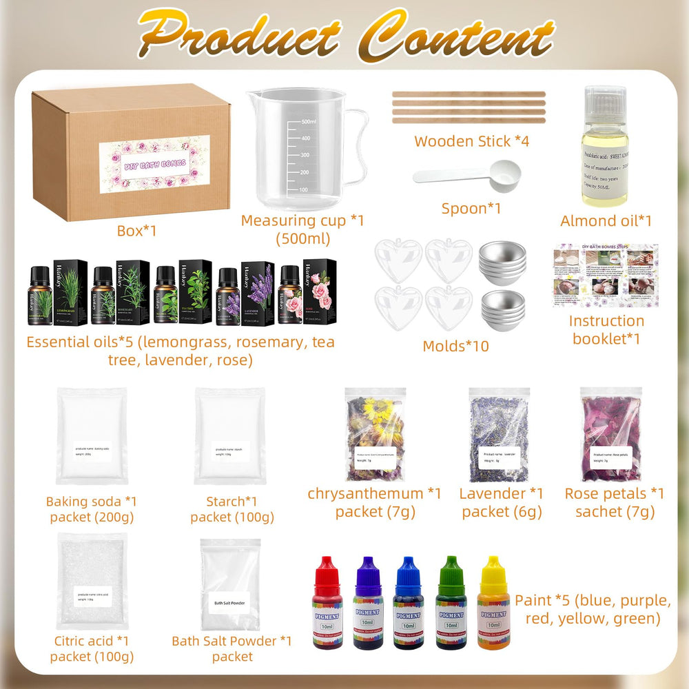 Slote bath bombs kit dyes – vibrant colors for personalized bath bombs.