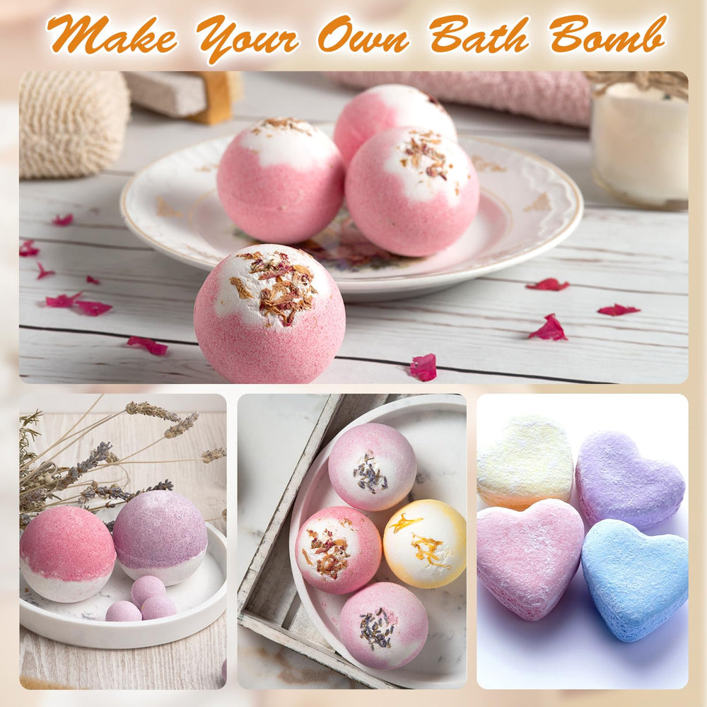 Slote bath bombs kit finished bombs – bright, bubbly bath treats ready for use.