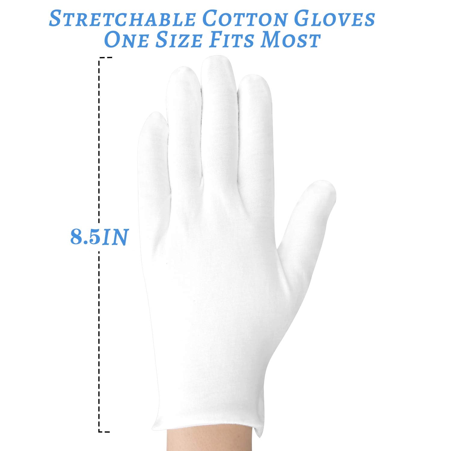 SLWJAXGT white cotton gloves aid nightly moisturization by trapping cream for deeper absorption