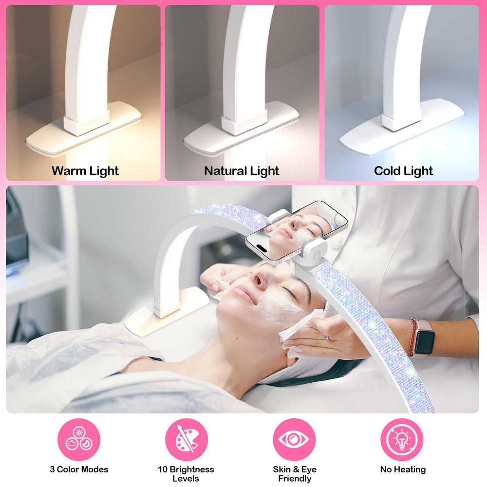 SLYFTE nail desk lamp foldable design enables portable on-site sessions.