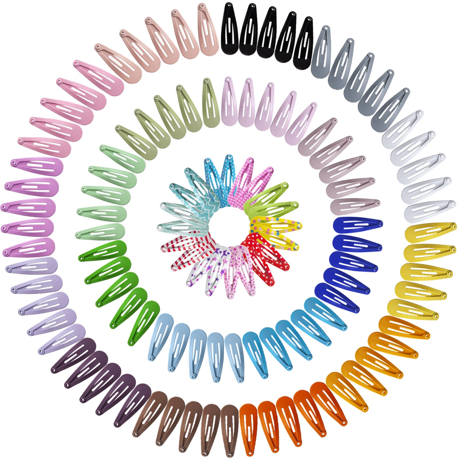 SLYFTE Premium Snap Mini Hair Clips pack featuring 120 colorful pieces for kids' hairstyles