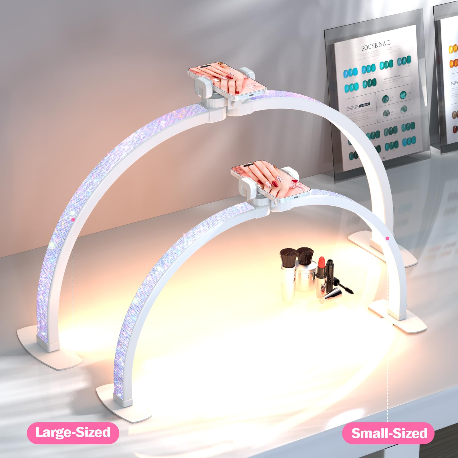 SLYFTE versatile lighting for nail art, skincare, reading, and crafts.