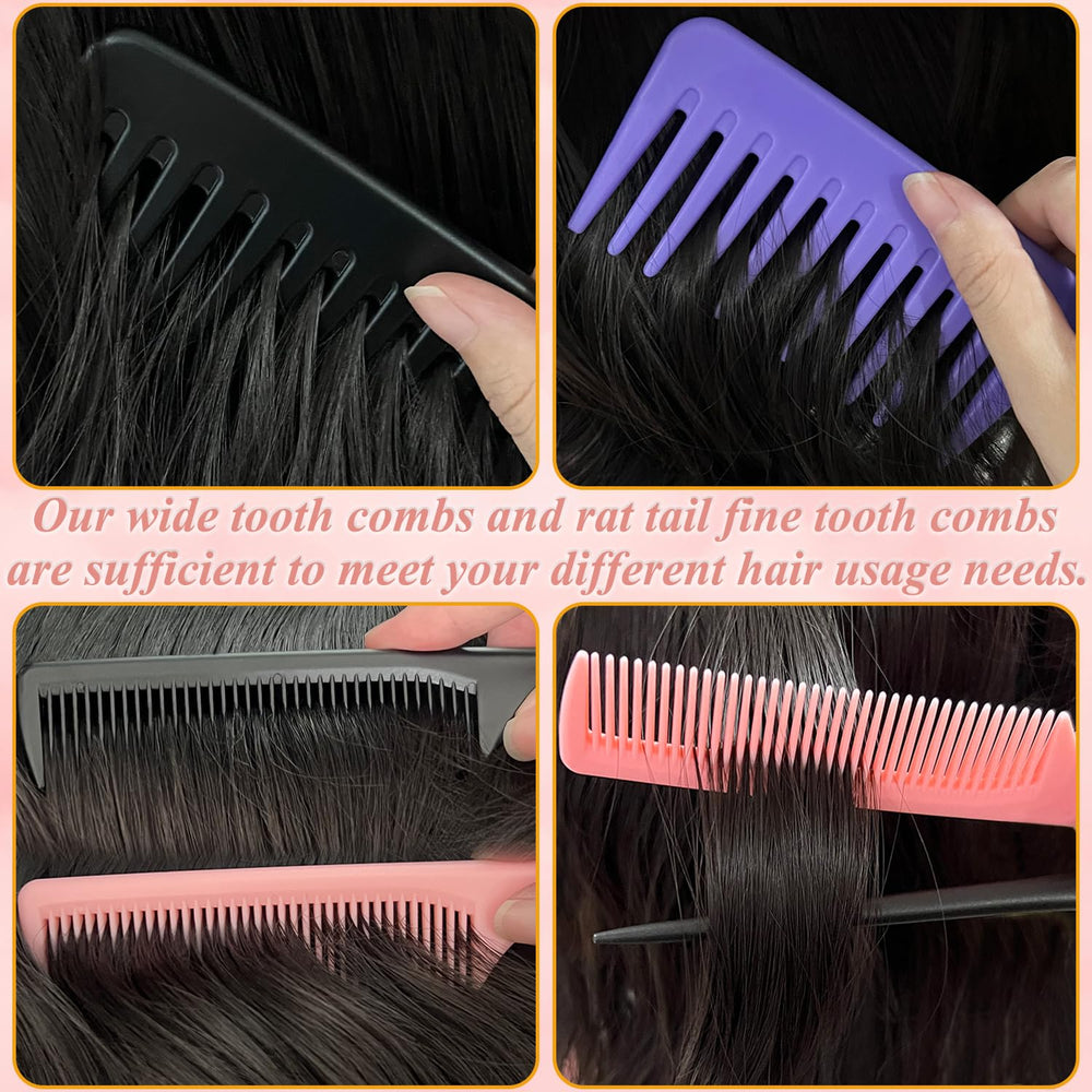 SmaringWing premium detangling combs for wet hair conditioning sessions.