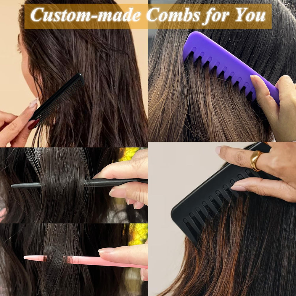 SmaringWing rat-tail comb pink enables clean parting and post-styling precision.