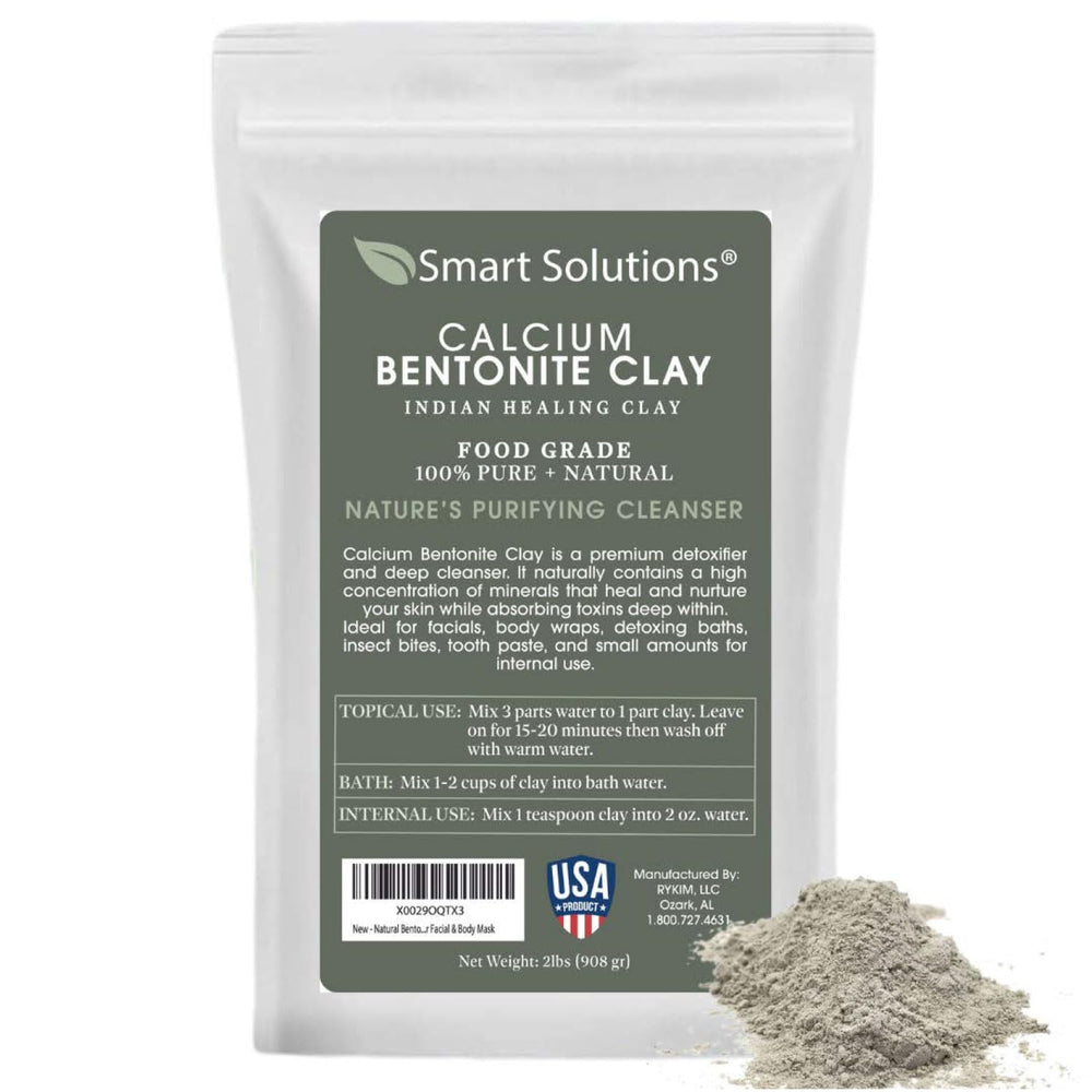 SMART SOLUTIONS calcium bentonite clay packaging in a 2 lb pouch for long-lasting use