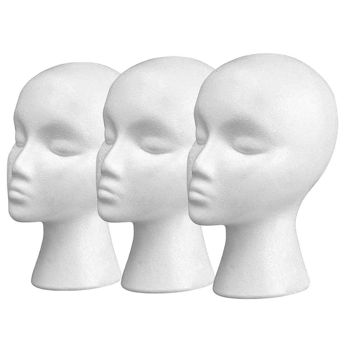 Smilco 11-inch wig head foam stand keeps wigs steady for display and styling.