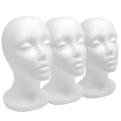 Smilco 12in foam wig head for travel-ready display and secure styling.