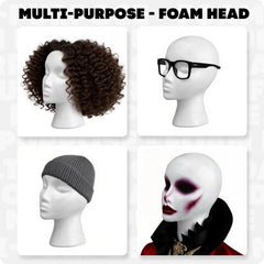 Smilco wig head with clamp hole enables stable travel styling.