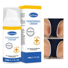 SMILEFACE intimate areas cream tube for even tone in delicate regions.