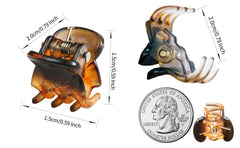 Smilestrands butterfly-jaw clip secures small hair sections with strong grip