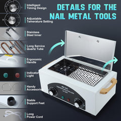 Smith Chu high-temperature cleaning box with handle shows portable design for easy transport.