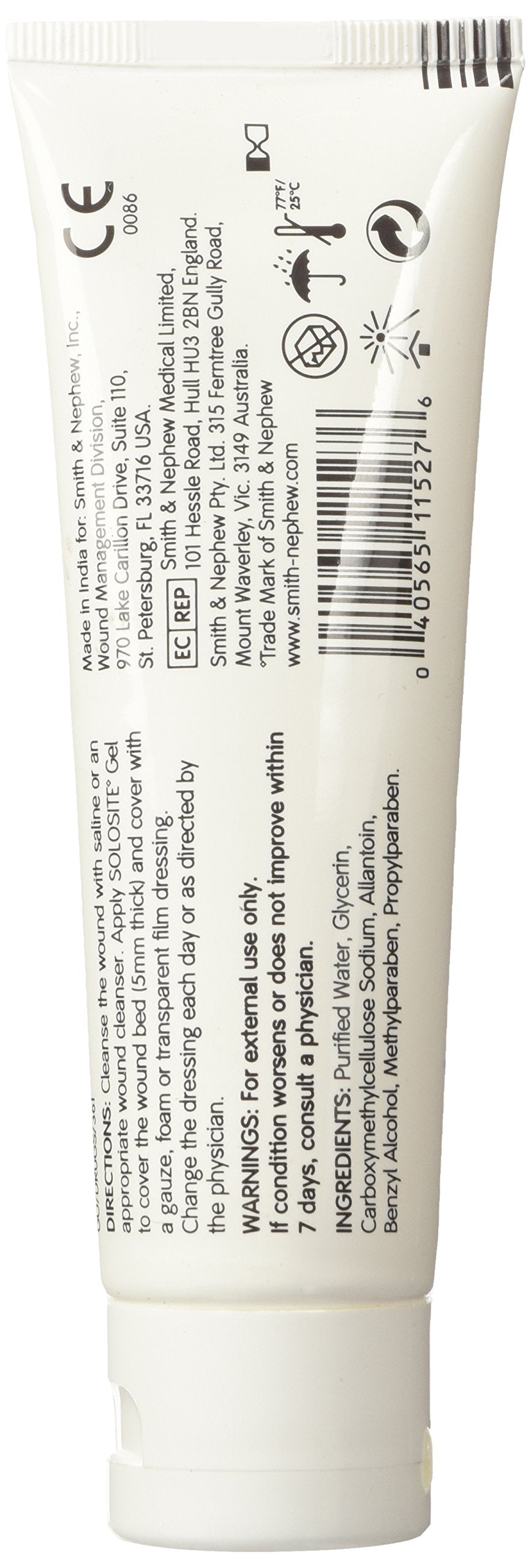 Smith & Nephew SoloSite Wound Gel application demonstrates easy daily use and moist healing.
