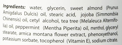 Smith's Amish Foot Cream natural botanicals closeup highlighting Arnica, Peppermint, Tea Tree benefits