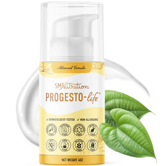 SMNutrition Advanced Progesto-Life bottle with pump for daily nourishing moisture
