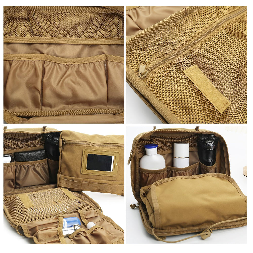 SMONT Tactical Bag back zipper with organizer hook for stable placement