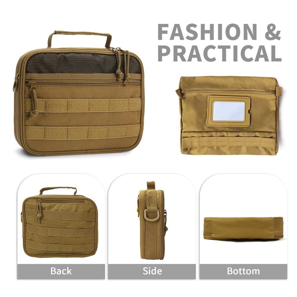 SMONT toiletry bag interior soft microfiber protects delicate items during travel