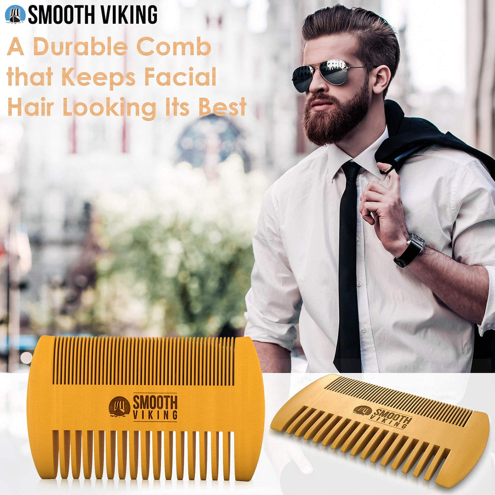 Smooth Viking Detangling Action highlights effortless detangling and a tidier beard day.