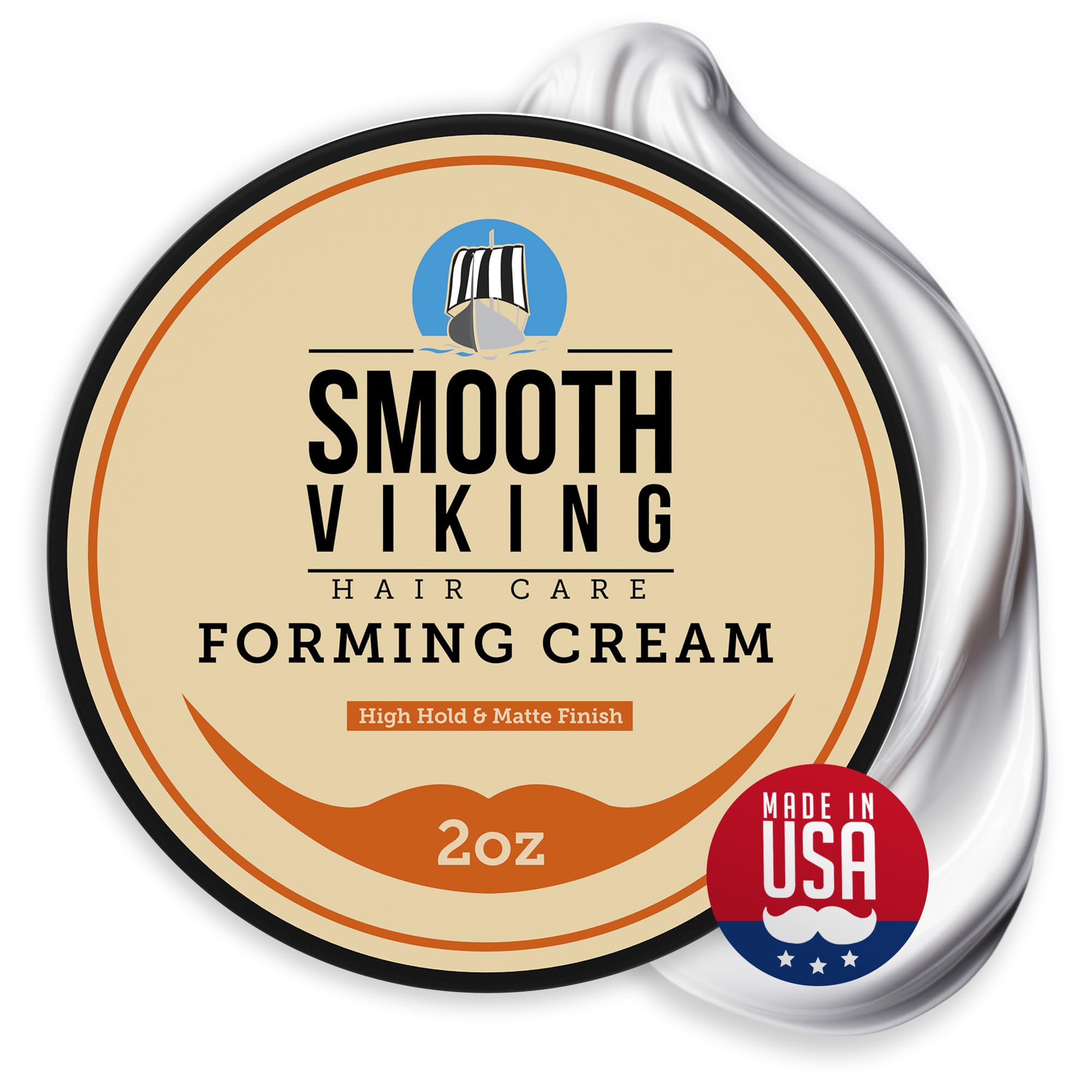 Smooth Viking Forming Cream bottle delivers all-day hold with natural matte finish.