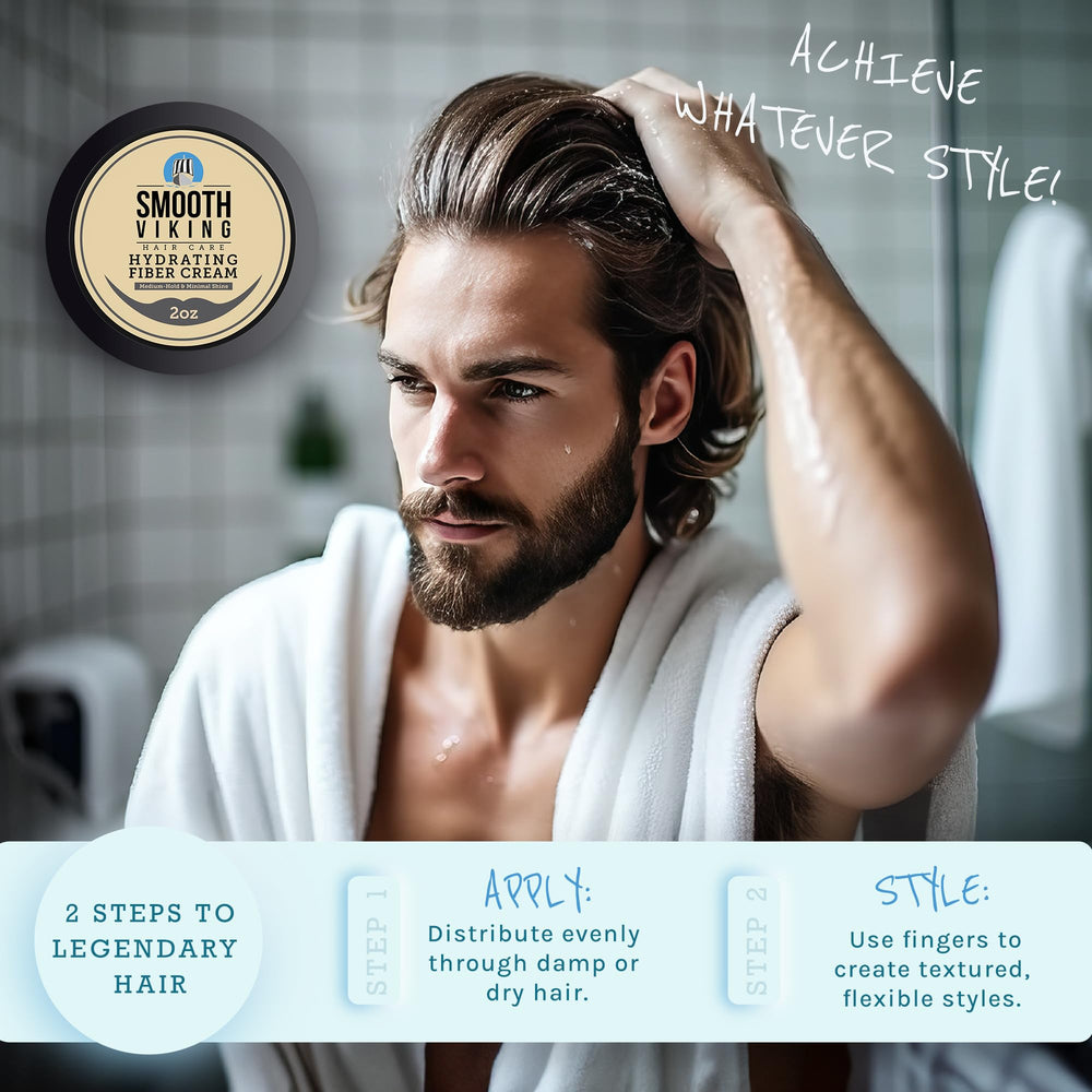 Smooth Viking ingredients coconut beeswax close-up highlights natural, daily-use formula