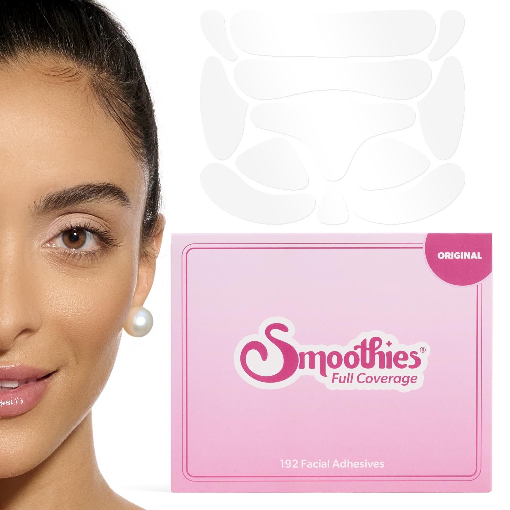 Smoothies wrinkle patches for overnight use on the forehead to smooth fine lines