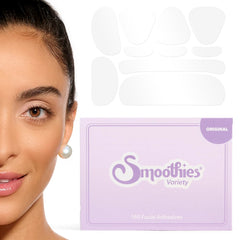 Smoothies wrinkle patch on forehead smoothing fine lines overnight.