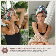SMPL OBJECTS reusable shower cap material closeup highlights durable fabric.
