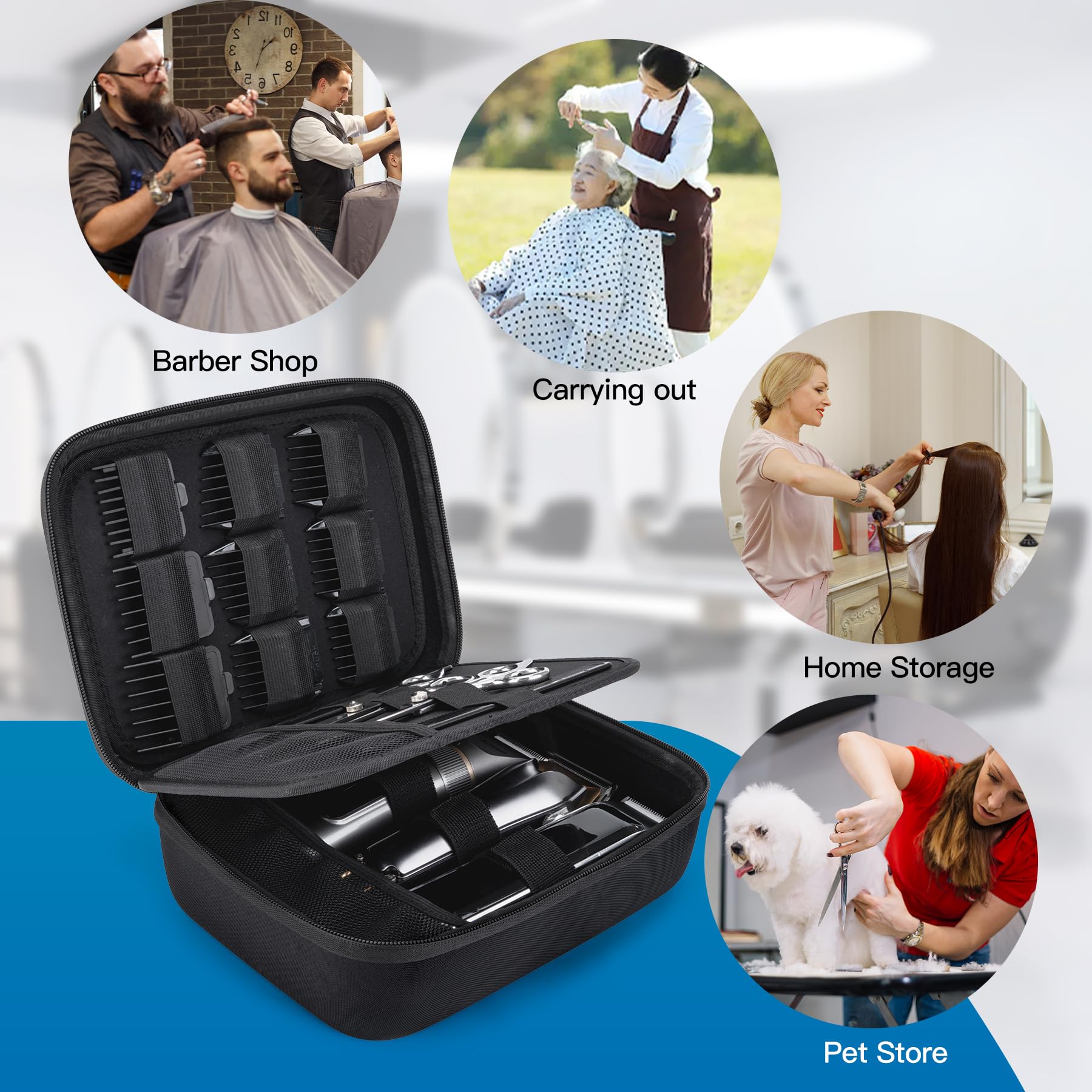 SMYV barber bags case sturdy-build provides durable protection during transport.
