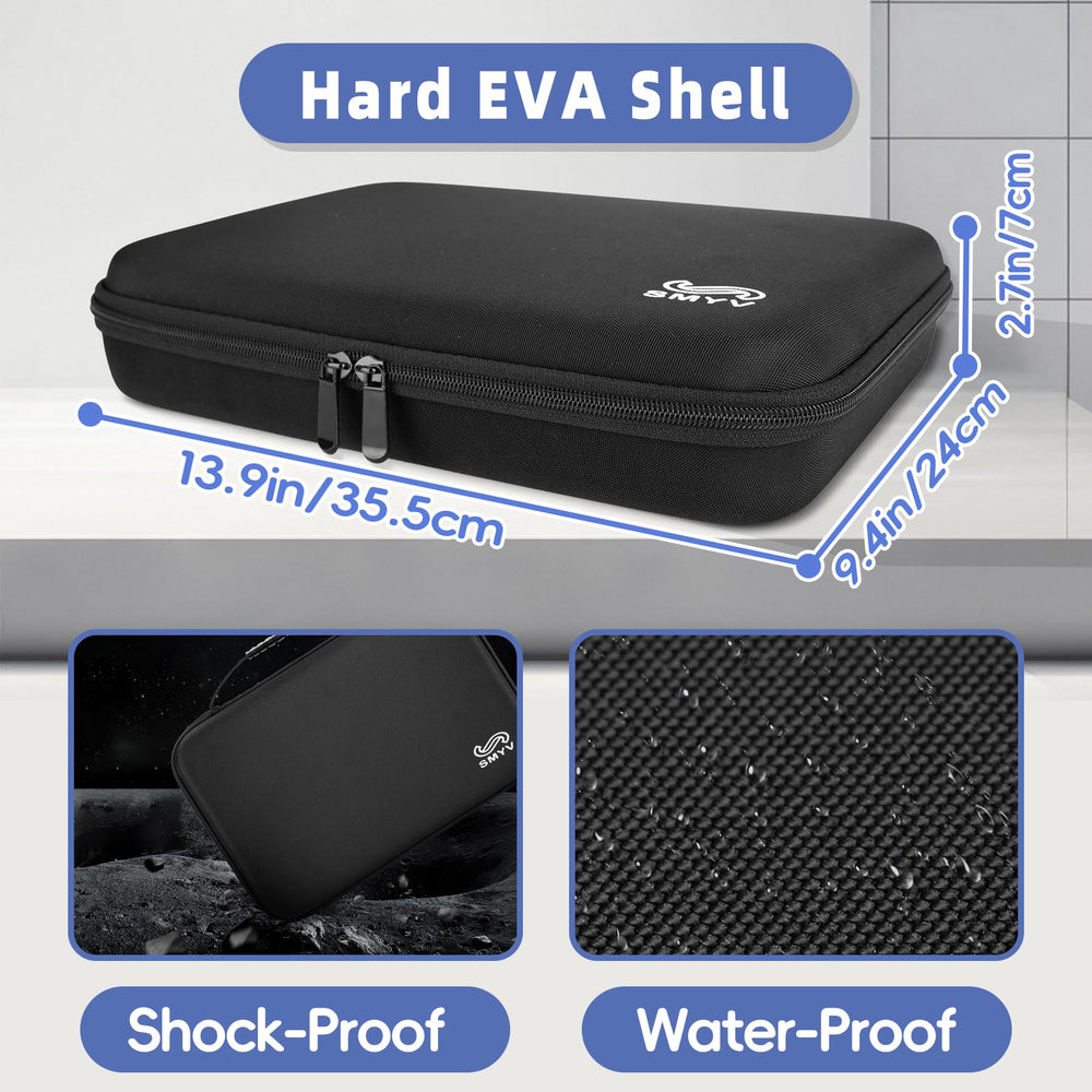 SMYV clipper storage case with mesh pocket separates guards and brushes.