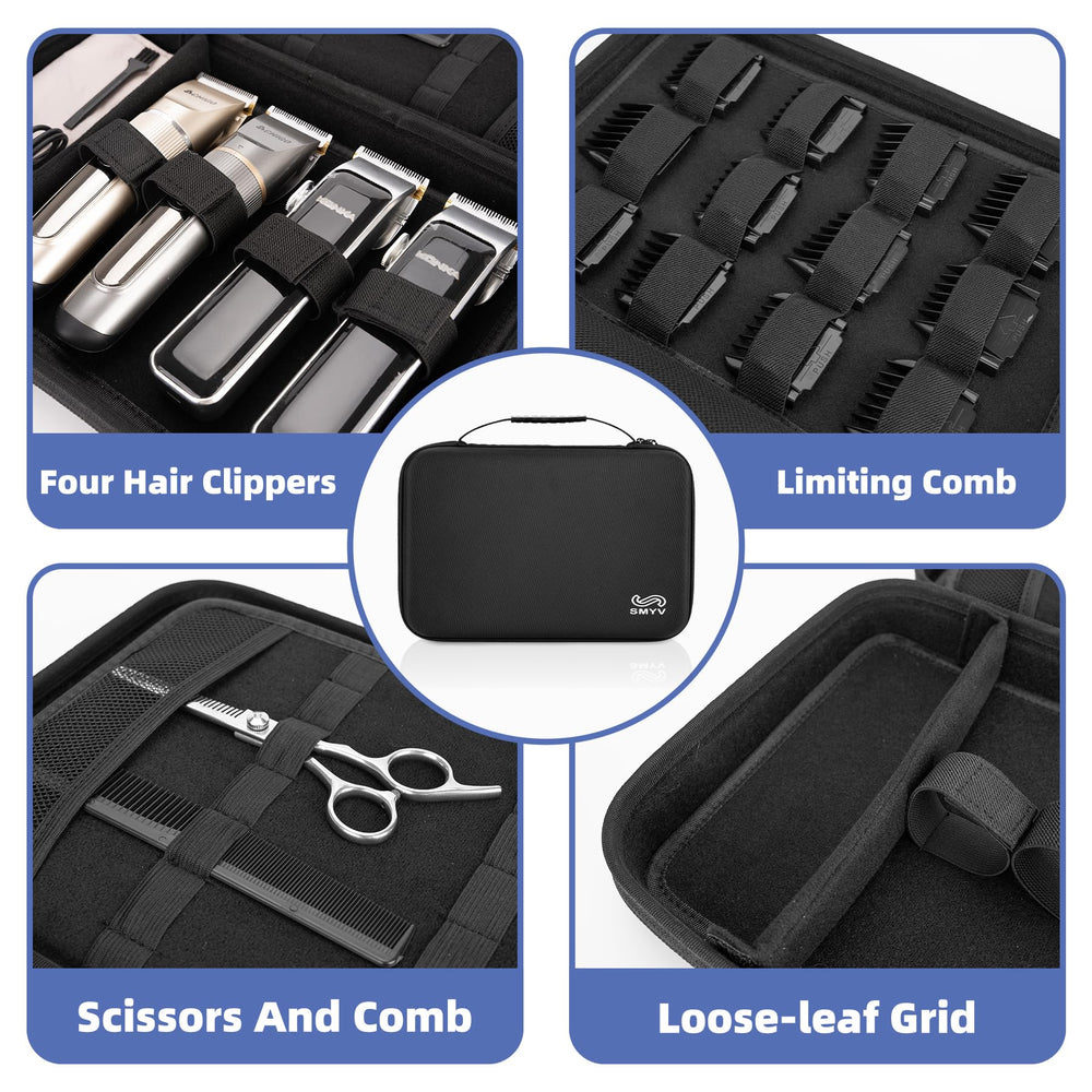 SMYV travel-friendly barber bag with carrying handle for easy on-site setups.