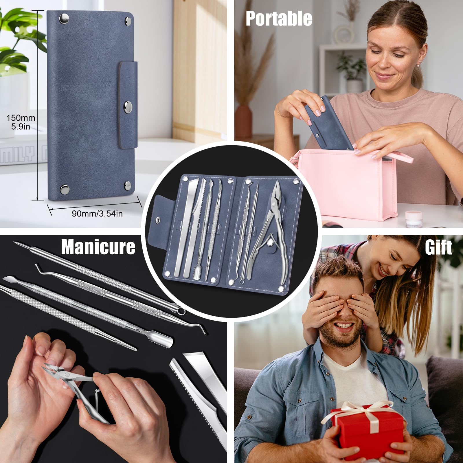 SMZHealing PU leather storage case keeps tools organized on the go