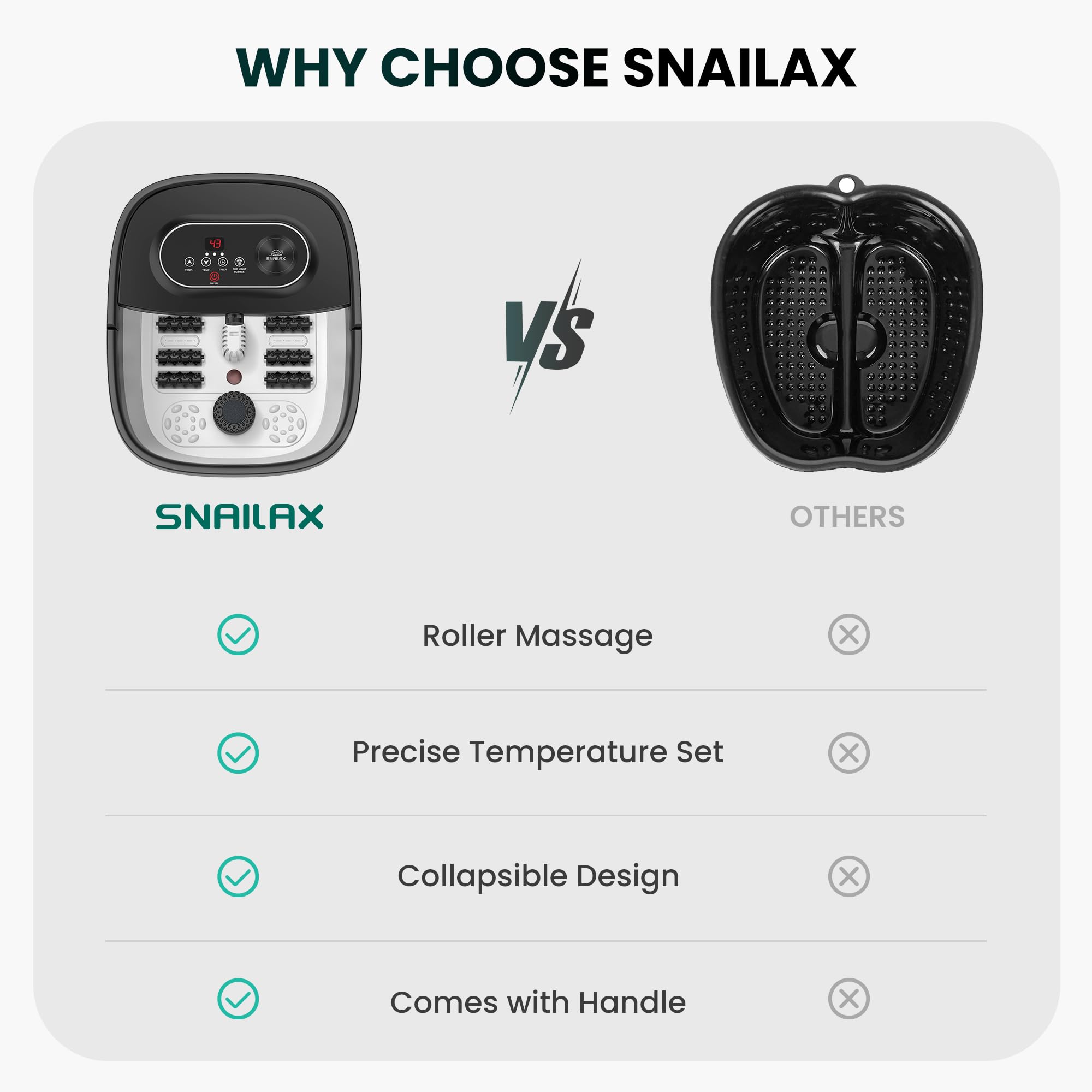 Snailax foot spa-gift-ready-packaging presents a thoughtful pampering gift.