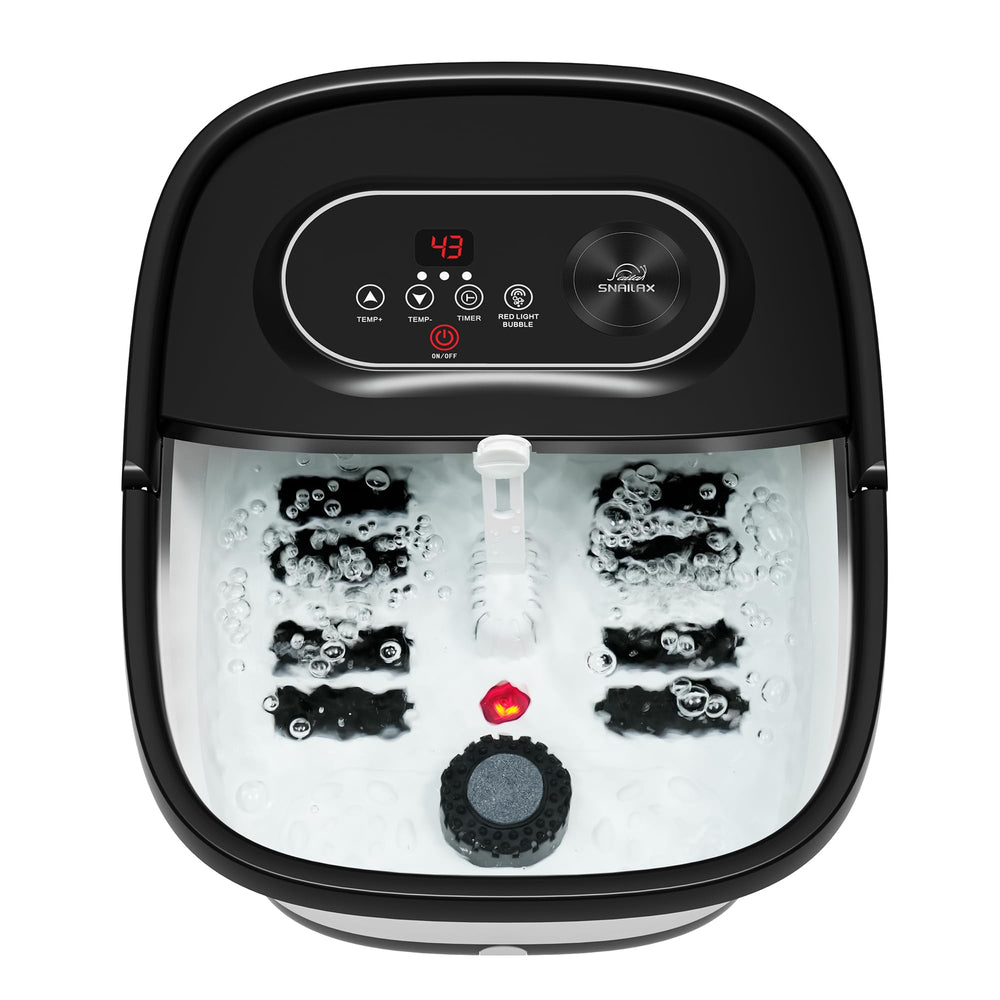 Snailax foot spa heat-control-panel maintains your ideal soaking temperature for consistent comfort.