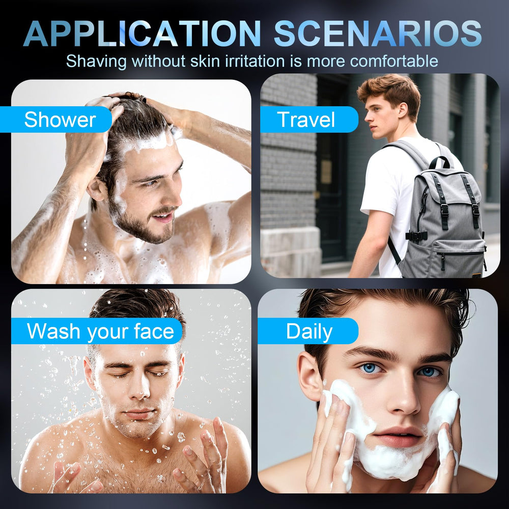Snapbuy electric razor waterproof IPX7 shower-use image emphasizes versatile wet shaving.