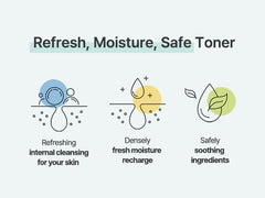 S.NATURE Aqua Oasis Toner packaging side emphasizes eco-friendly vegan formula