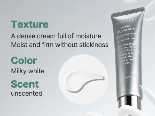 S.NATURE Aqua Squalane Cream in Korean skincare routine context for daily care.