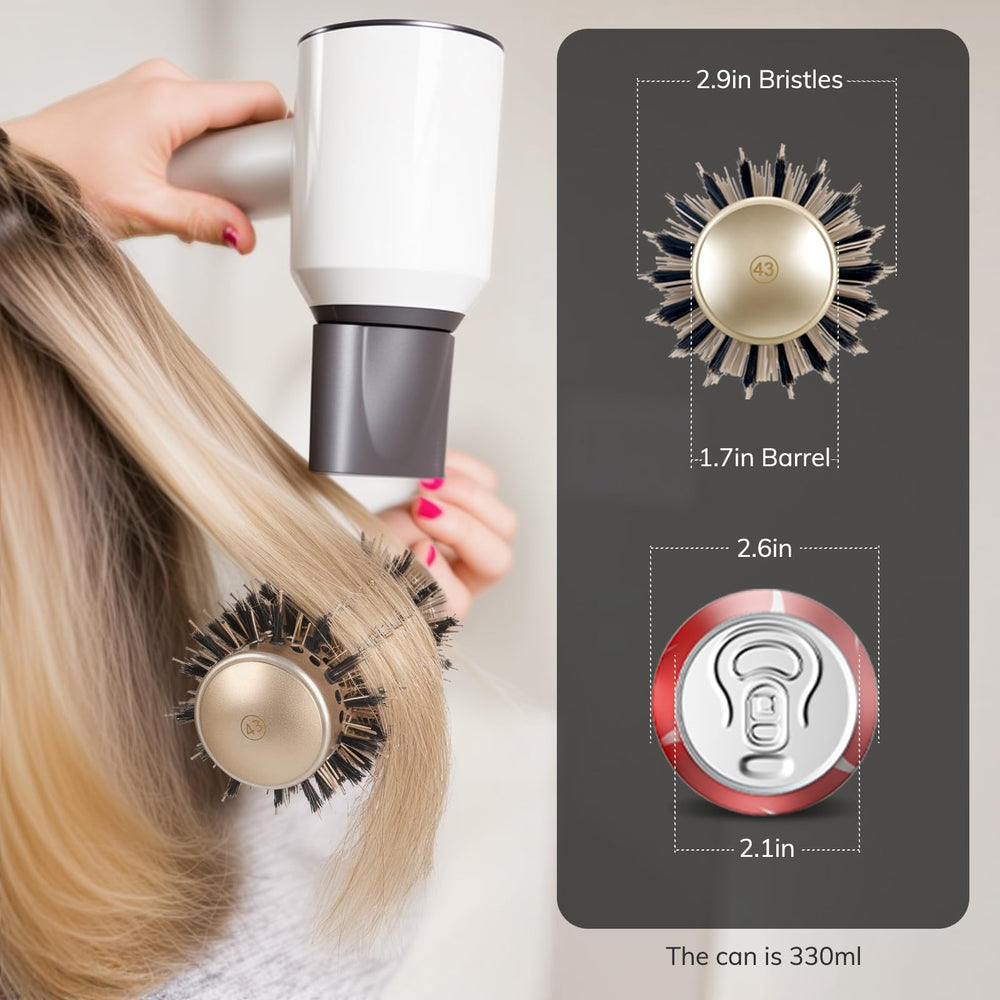 Sndyi nano ionic technology image showing hair shine and frizz control.