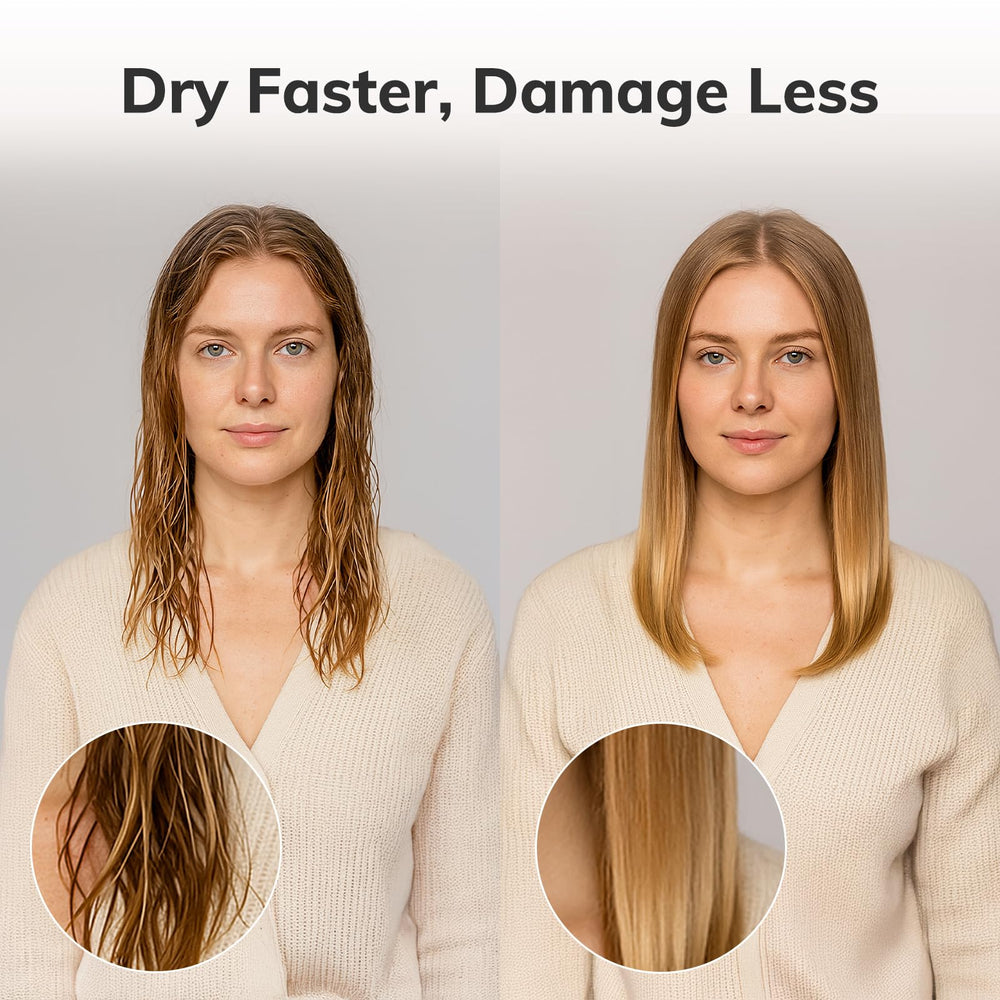 Sndyi clip-set included supports sectioning for salon-quality at-home blowouts.