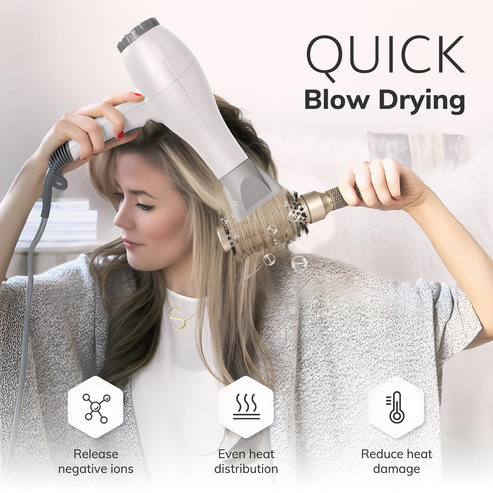 Sndyi ventilation holes boost airflow for faster drying and saving time.