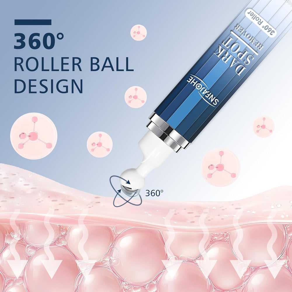 SNFAJOHE dark-spot serum on face and body showcases versatile application