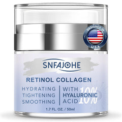 SNFAJOHE Instant Face Lift Cream tube shows instant tightening for a refreshed look