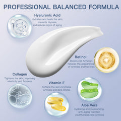 SNFAJOHE retinol and hyaluronic acid boost demonstrates hydration and smoother texture