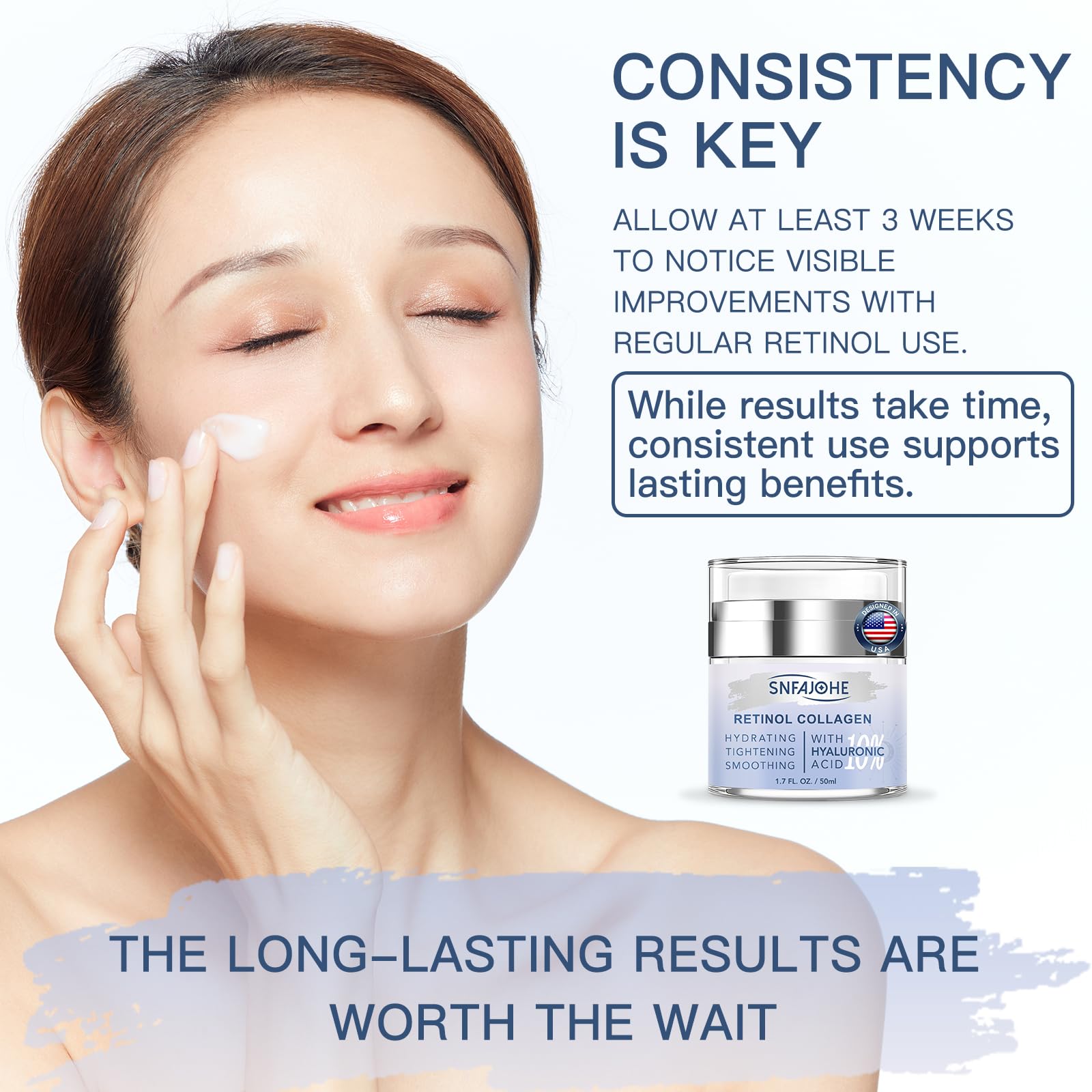 SNFAJOHE Vitamin E-rich hydration illustrates deep nourishment and softness