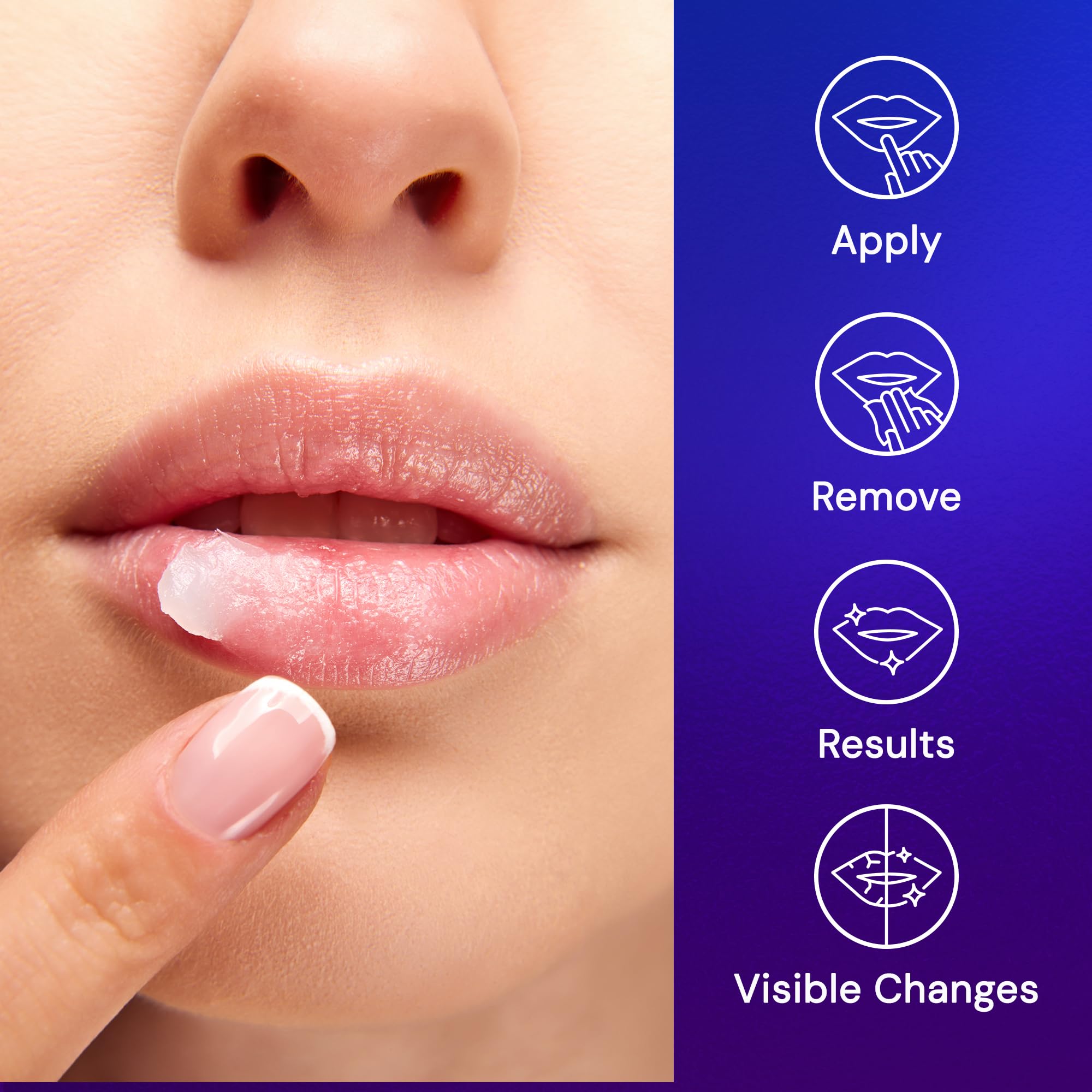 SNOW sulfate-free label closeup communicates clean, paraben-free lip care.