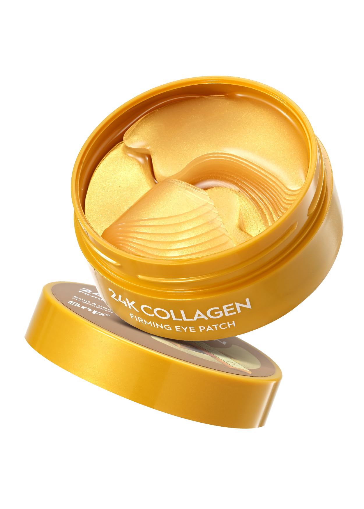 Parche ojos SNP 24K-oro con colágeno para firmeza y revitalización de la mirada.