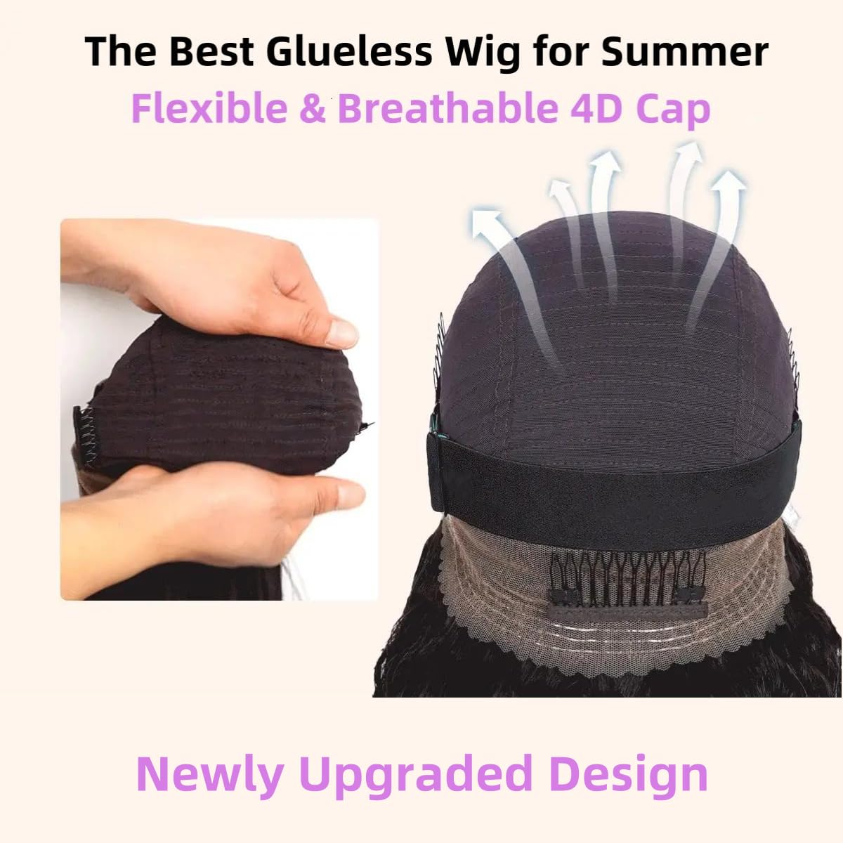 SNV Invisible Drawstring Sung Fit ensures secure, snag-free styling.