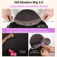 SNV Pre-Plucked Bleached Knots detail for ready-to-wear natural hairline.